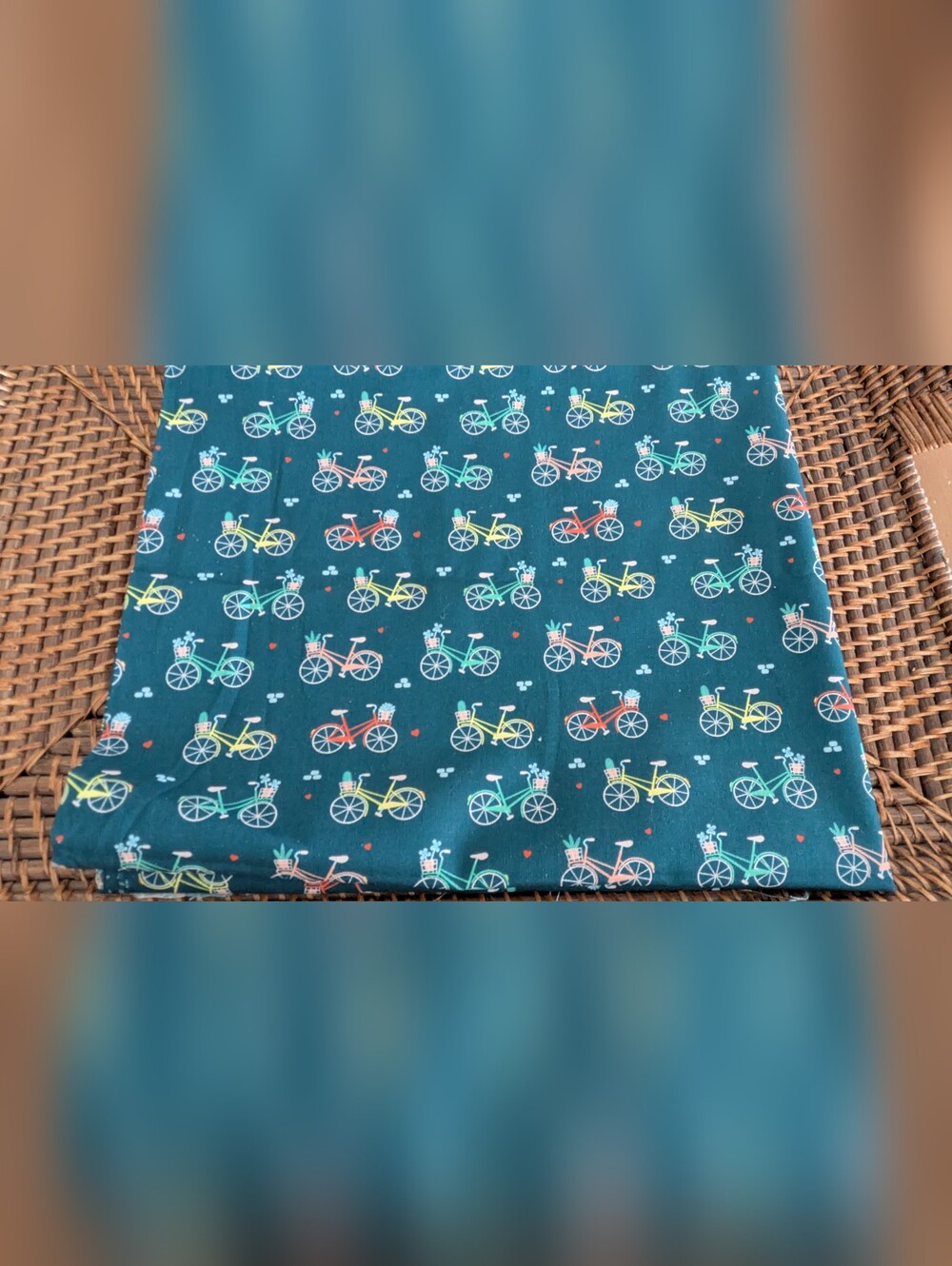 Novelty Bicycle Fabric from Eugene Textiles - 44"x41" New